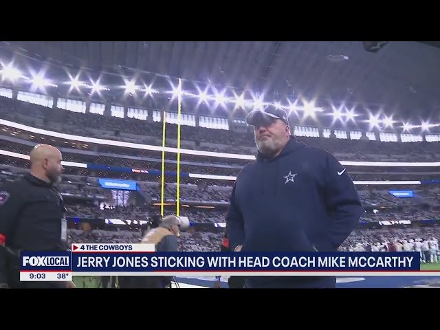 Mike McCarthy back as Cowboys head coach, Jerry Jones says