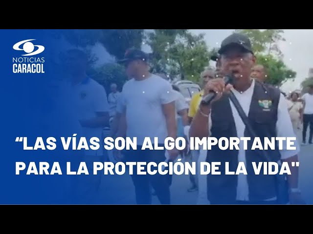 Chocoanos protestaron tras mortal derrumbe: “No necesitamos más muerte, queremos tener vías dignas”