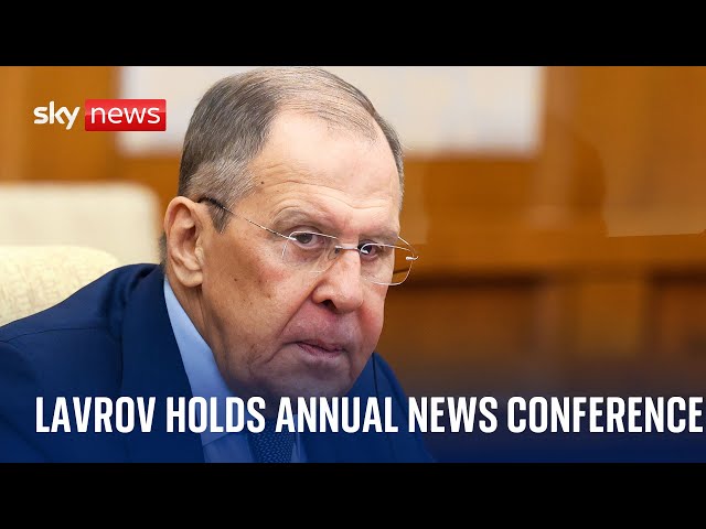 Watch live: Russian Foreign Minister Sergei Lavrov holds annual news conference