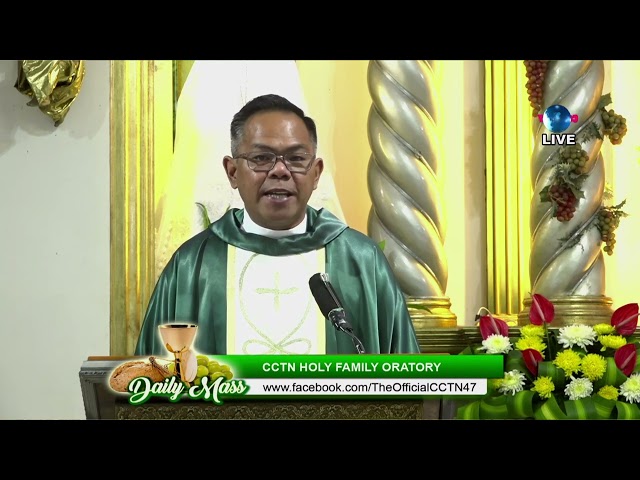 18 JANUARY 2024   HOMILY by Rev  Fr  Mhar Balili