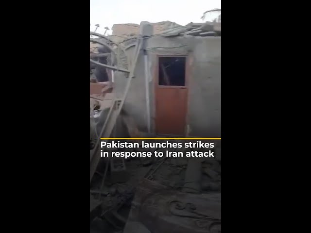 Pakistan attacks 'terrorist hideouts’ in Iran | AJ #shorts