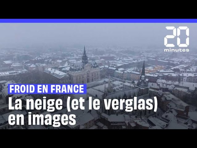 Froid en France : La neige (et le verglas) en images #shorts