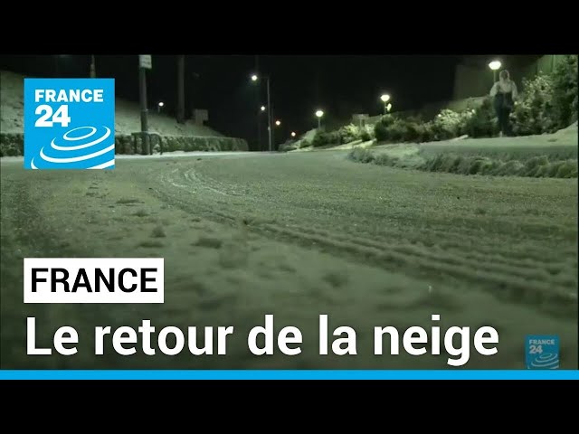 France : la neige recouvre la moitié nord du pays, des perturbations en Ile de France • FRANCE 24