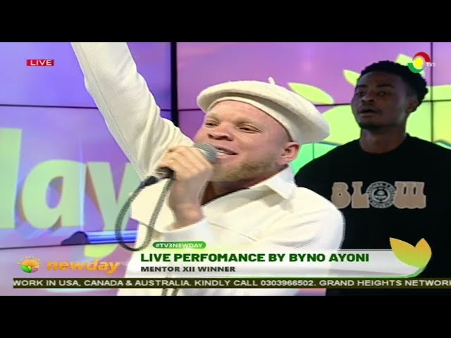 Byno Ayoni's was born to sing  What a performance on #TV3Newday