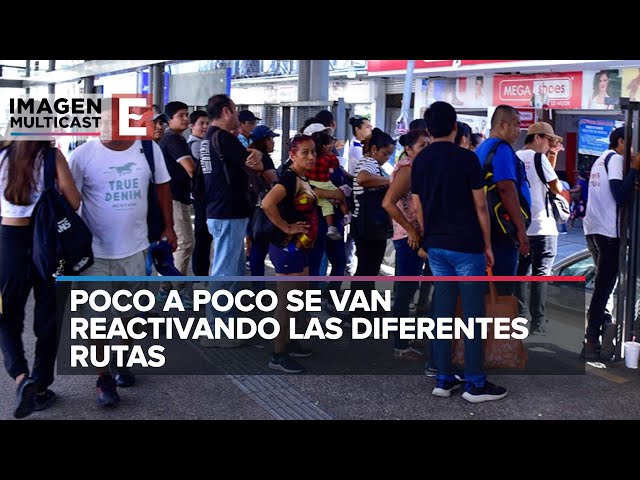 Sigue la crisis de transporte público en Acapulco a siete días de su parálisis