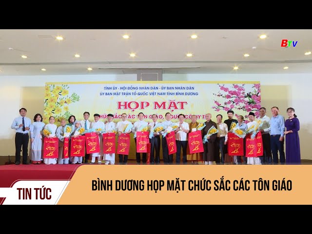 Bình Dương họp mặt chức sắc các tôn giáo