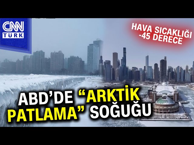 ABD'de "Arktik Patlama" Soğuğu! 142 Milyon Kişi Aşırı Soğukla Karşı Karşıya! #Haber