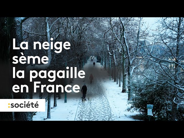 La neige recouvre le nord et l'est de la France