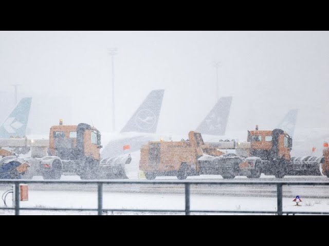 Heavy snowfall and freezing rain disrupt transport in Scandinavia and Germany