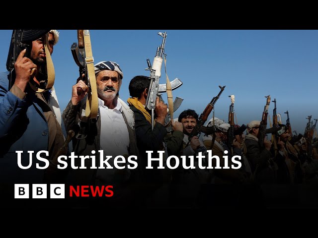 US launches fourth round of strikes on Houthis in Yemen | BBC News