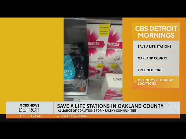 Save a life stations located throughout Oakland County