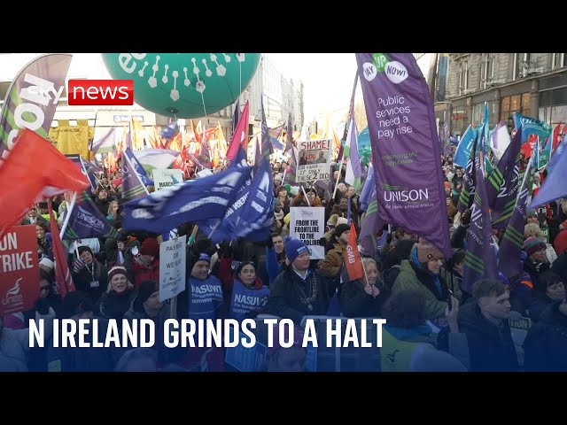 Northern Ireland grinds to halt amid massive strike action – what's going on?