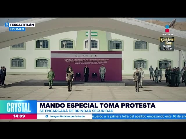 Texcaltitlán: Claudio Edmundo Huízar de la Torre toma protesta como mando especial