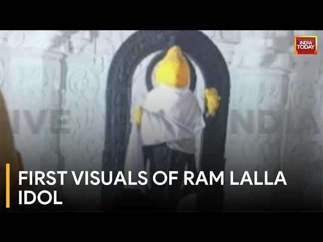 First Images of Ram Lalla Idol In Ayodhya Ram Mandir Unveiled