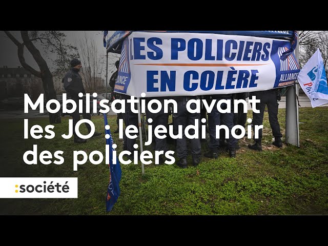 Mobilisation avant les JO : le jeudi noir des policiers