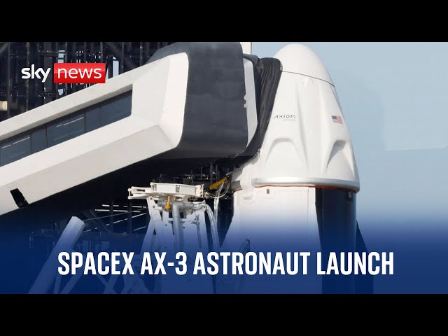 Watch live: SpaceX Ax-3 astronaut launch