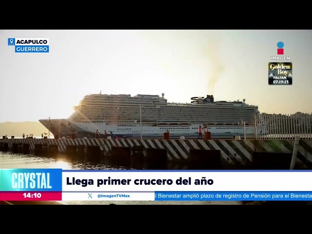 Llega el primer crucero del 2024 a Acapulco