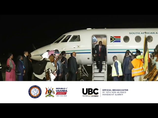 SOUTH AFRICA'S PRESIDENT H.E. CYRIL RAMAPHOSA HAS ARRIVED AHEAD OF THE 19TH NAM SUMMIT.