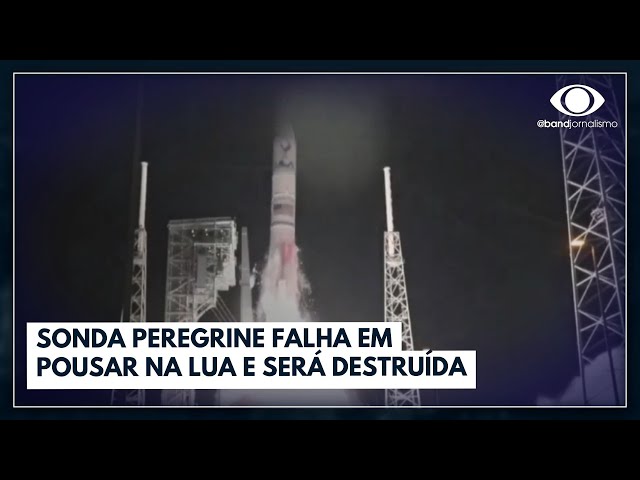 ⁣Sonda Peregrine falha em pousar na Lua e será destruída | Brasil Urgente