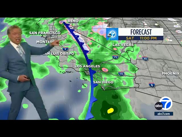 Several days of rain coming to SoCal