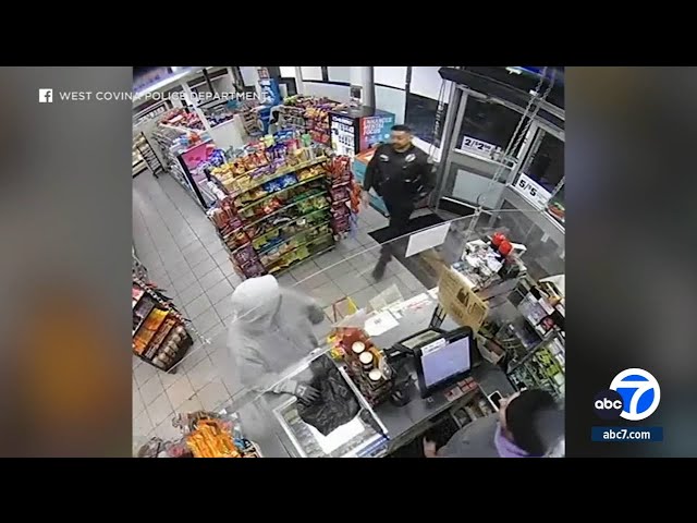 West Covina police sergeant walks in on armed robbery at 7-Eleven