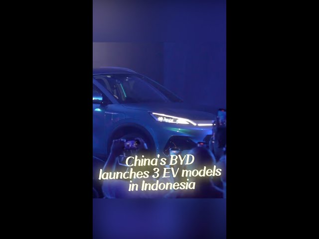 China's BYD introduces 3 EV models in Indonesia