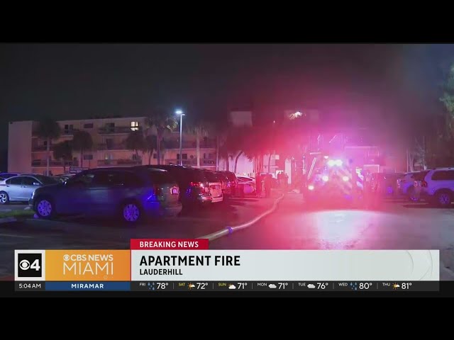 Lauderhill apartment fire