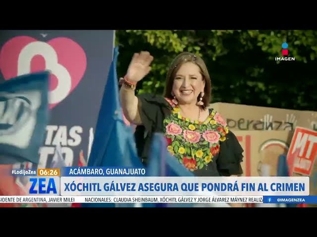 ‘Yo sí voy a enfrentar a la delincuencia’: Xóchitl  Gálvez | Noticias con Francisco Zea