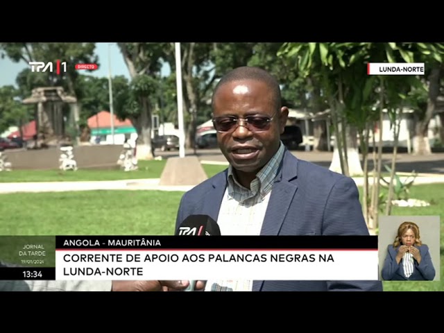 Angola - Mauritânia - Corrente de apoio aos Palancas Negras na Lunda-Norte