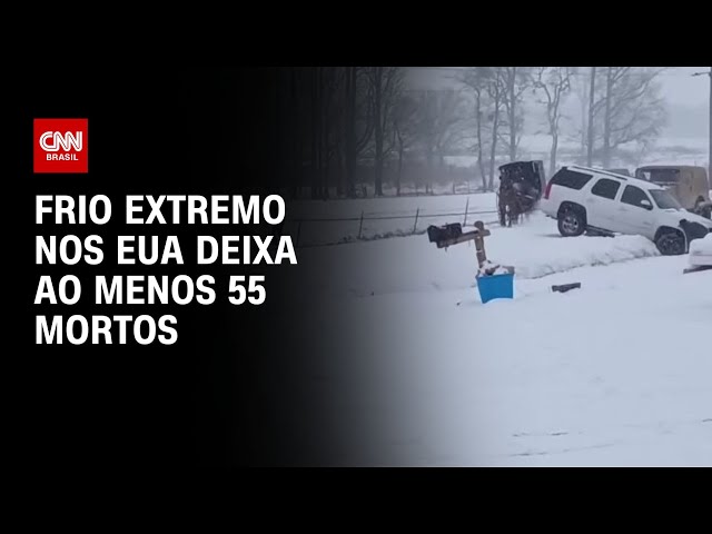 Frio extremo nos EUA deixa ao menos 55 mortos | LIVE CNN