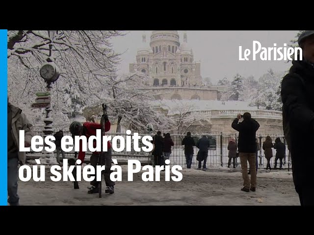 Pistes noires, rouges, bleues... Et si Paris était un domaine skiable ?