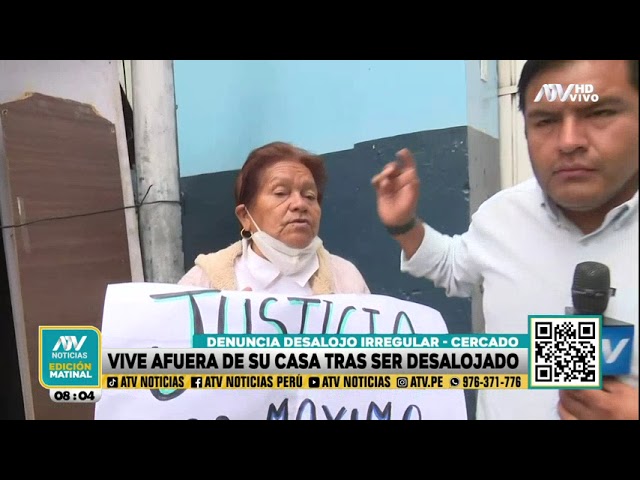 Breña: Abuelitos viven afuera de su casa tras ser desalojados