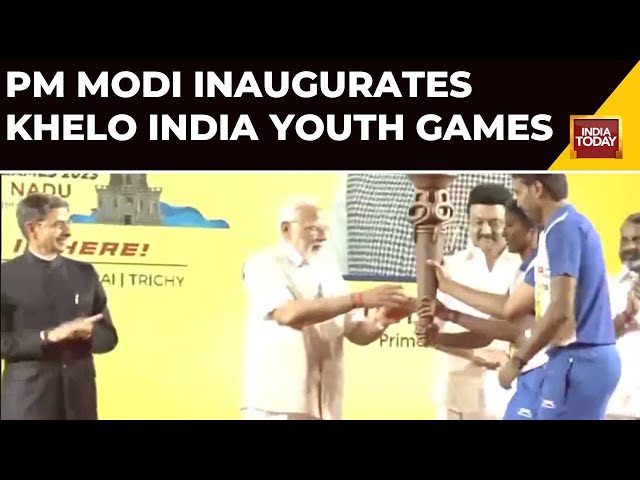 PM Modi Inaugurates The Khelo India Youth Games At Jawaharlal Nehru Stadium In Chennai