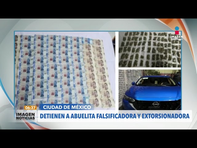 Detienen a abuelita falsificadora y extorsionadora