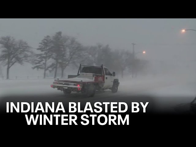 Winter storm blasts NW Indiana with heavy lake-effect snow, prompting whiteout conditions