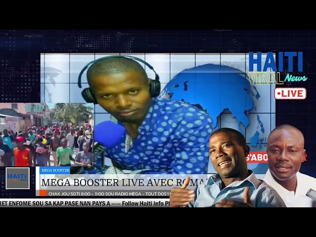 Moise Jean Charles Live sou Mega Booster 19 Janvier 2024 ak Romanes Samedi