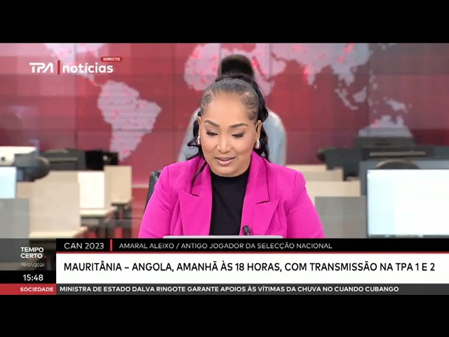 CAN 2023:  Mauritânia -  Angola, amanhã às 18 horas, com transmissão na TPA 1 e 2