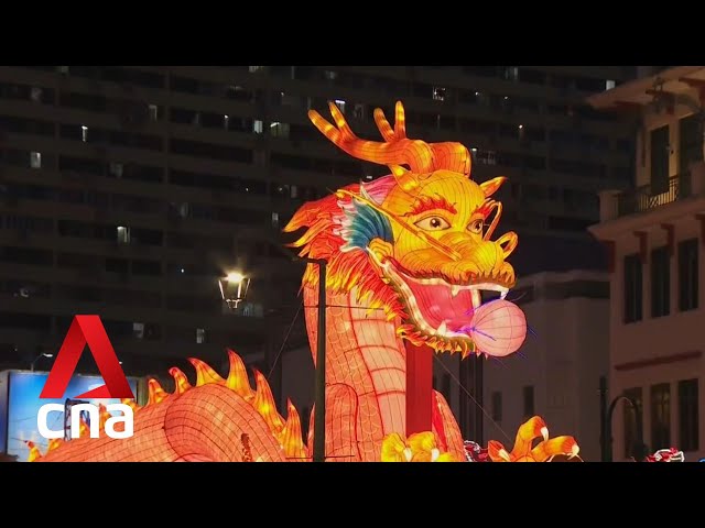 Singapore's Chinatown lights up to kick off Chinese New Year celebrations