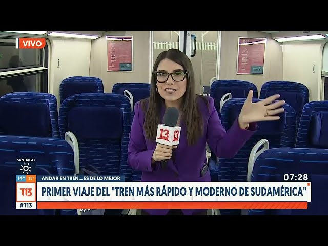 El tren más rápido de Sudamérica comenzó sus operaciones en Chile