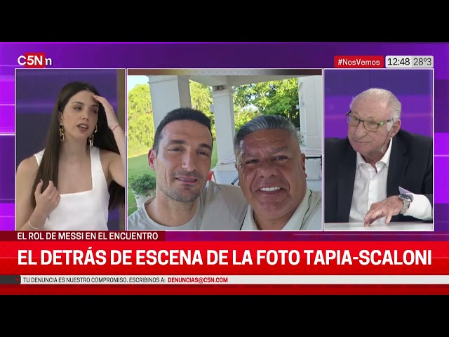 REUNIÓN TAPIA - SCALONI: EL DETRÁS de ESCENA de la FOTO entre el PRESIDENTE Y EL DT de la SELECCIÓN