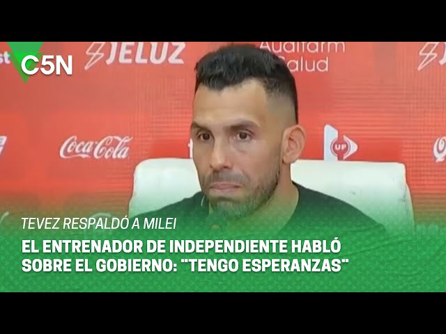 ⁣CARLOS TÉVEZ le brindó su APOYO a MILEI