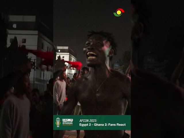 #AFCON2023: GH 2-2 EG -The fans couldn't hide their joy when star boy Kudus scored the second g