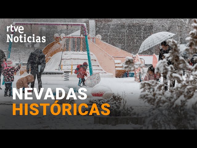 BORRASCA JUAN: Las NEVADAS causan PROBLEMAS en CARRETERAS de SORIA y ZARAGOZA | RTVE Noticias