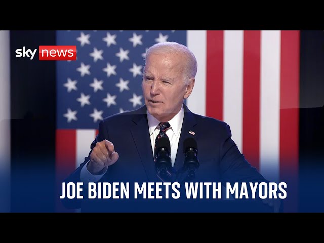 Watch live: President Joe Biden meets with mayors