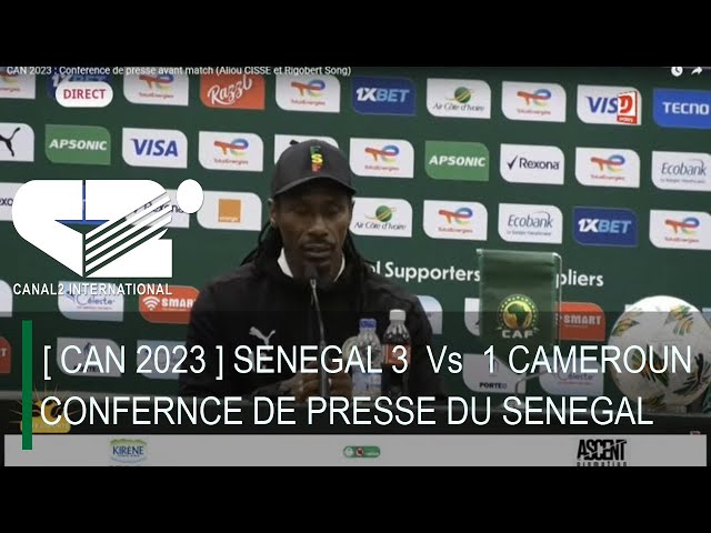 [ CAN 2023 ] SENEGAL 3  Vs  1 CAMEROUN / CONFERNCE DE PRESSE APRES MATCH DU SENEGAL