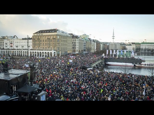 Hamburg: Mehr als 50.000 Menschen demonstrieren gegen rechts