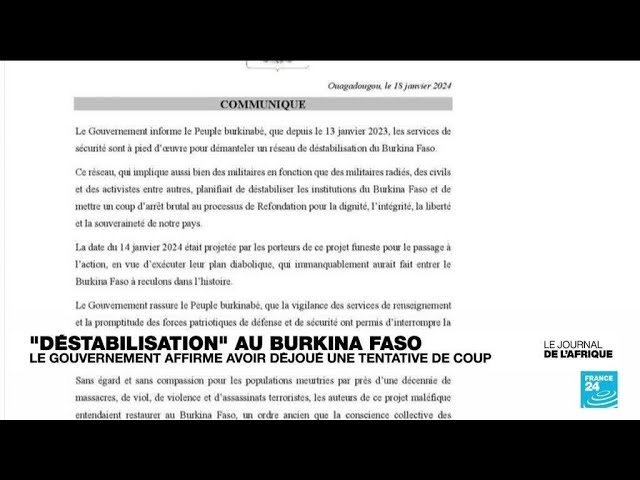 2024-01-19 LE JOURNAL DE L'AFRIQUE • FRANCE 24