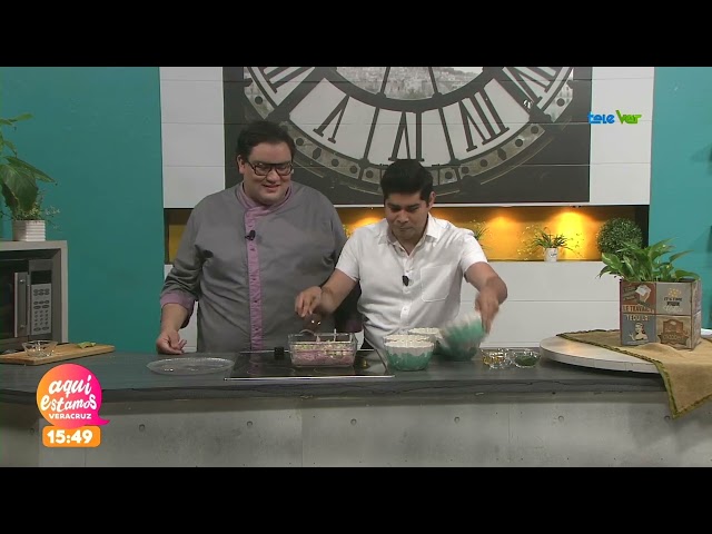 Un delicioso Ceviche de atún con cilantro nos preparó el Chef Mario Acevedo.