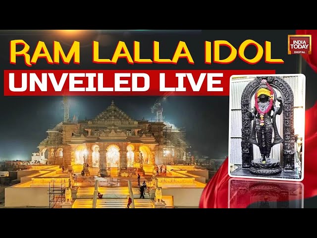 Ram Lalla Idol Unveiled LIVE| Pran Pratishtha Ceremony At Ayodhya Ram Mandir | Ram Mandir News LIVE