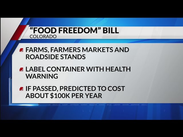 Food Freedom Bill introduced in legislature